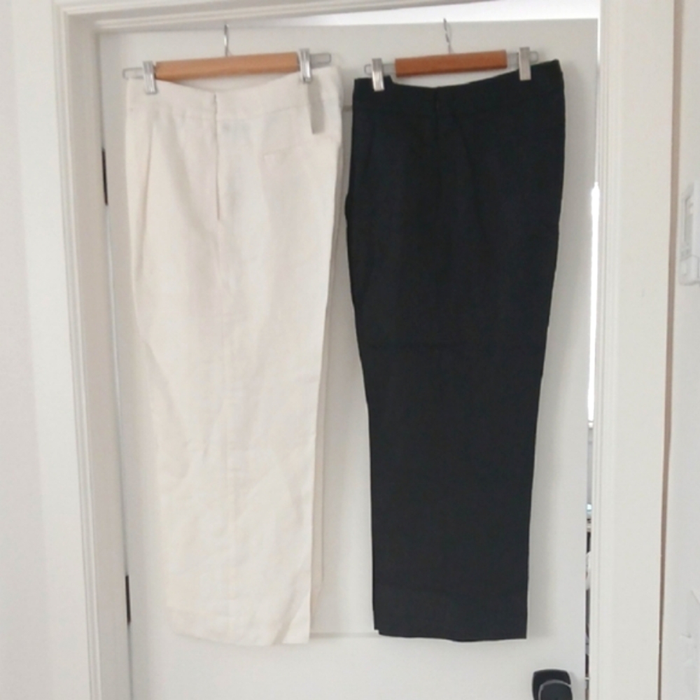J.CREW WOMEN'S LINEN CROP PANTS